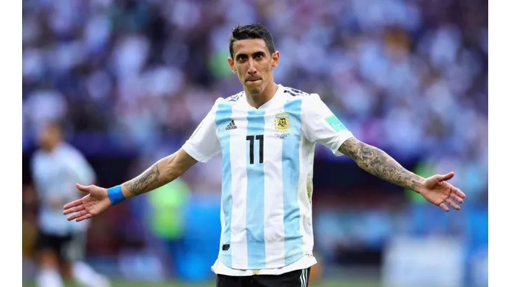 Di María en el Mundial de Rusia.