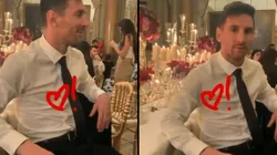 Antonella lo estaba filmando a Messi distraído, él se dio cuenta y le puso la cara más de enamorado del mundo