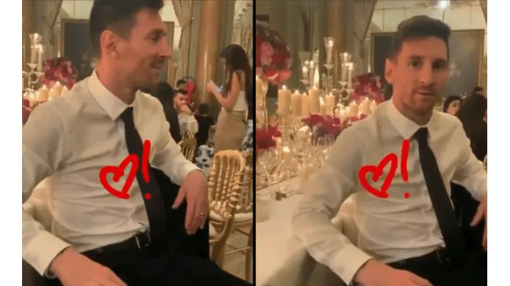 Antonella lo estaba filmando a Messi distraído, él se dio cuenta y le puso la cara más de enamorado del mundo