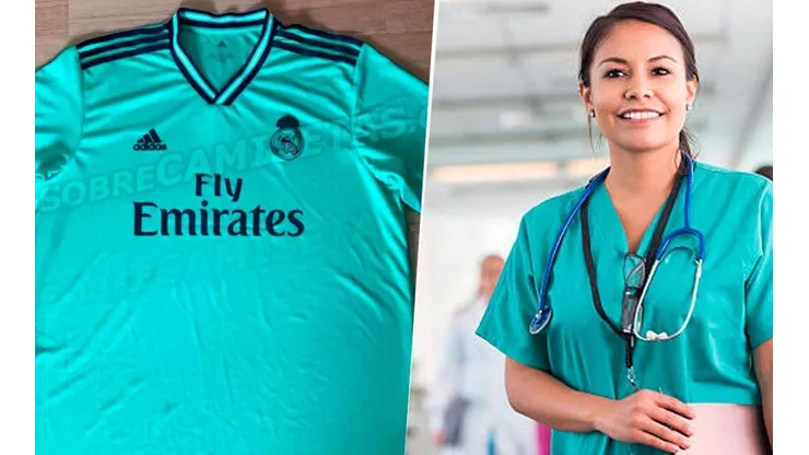"Verde enfermero": así sería la tercera camiseta del Real Madrid la próxima temporada