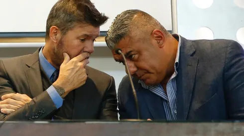 Marcelo Tinelli junto a 'Chiqui' Tapia.