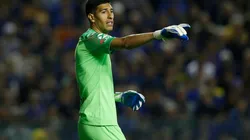 Esteban Andrada en el arco de Boca.