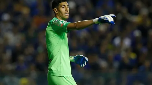 Esteban Andrada en el arco de Boca.