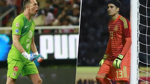 Foto de Agustín Marchesín y Memo Ochoa.