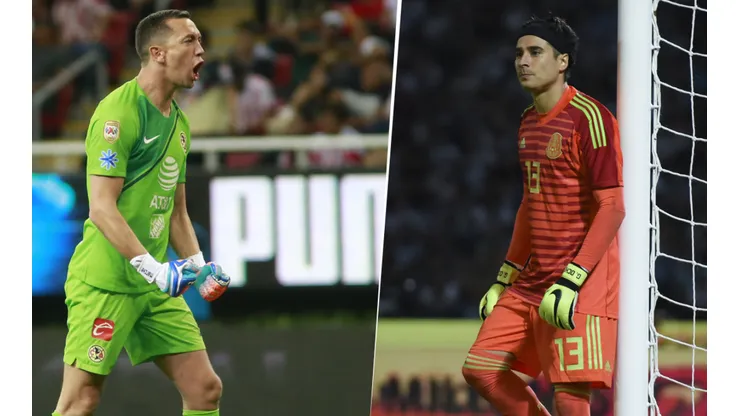 Foto de Agustín Marchesín y Memo Ochoa.