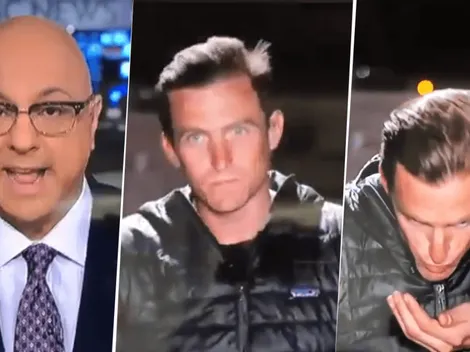 Video viral: periodista se escupe la mano para peinarse en vivo y en directo