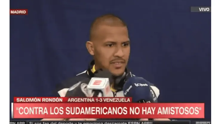 Rondón le dedicó el mejor elogio de todos a Messi después de brillar con Venezuela