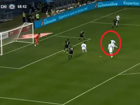 Nico Castillo culminó una estupenda jugada para el descuento de Chile