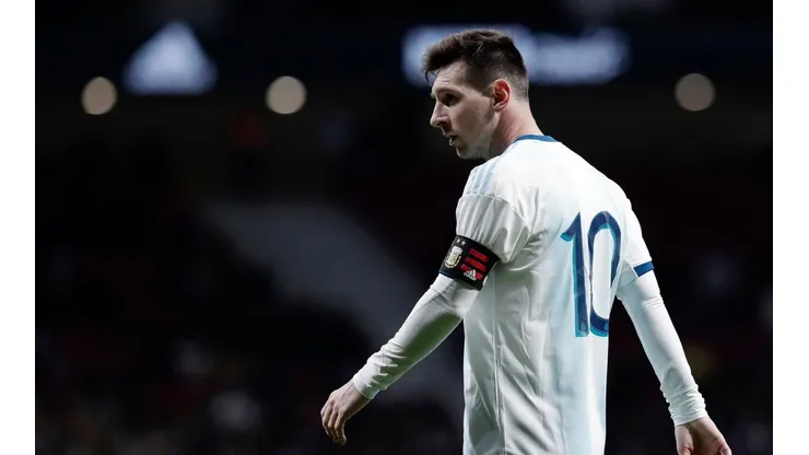 Lionel Messi en el duelo ante Venezuela.