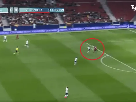 Un golazo: Rondón controló perfecto y durmió a la Argentina a los 5'