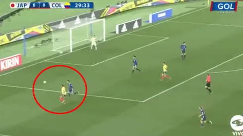 Foto captura del momento de la jugada.