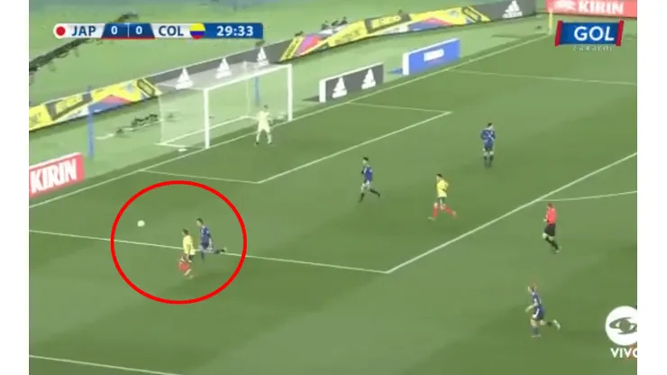 Foto captura del momento de la jugada.
