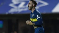 Nández, uno de los nuevos referentes de la hinchada de Boca.