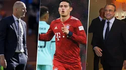 James Rodríguez produce el primer cruce entre Florentino Pérez y Zidane