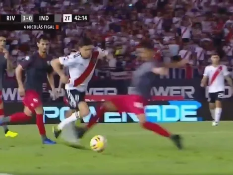 Nacho Fernández le tiró la bronca a Figal por la patada que le pegó