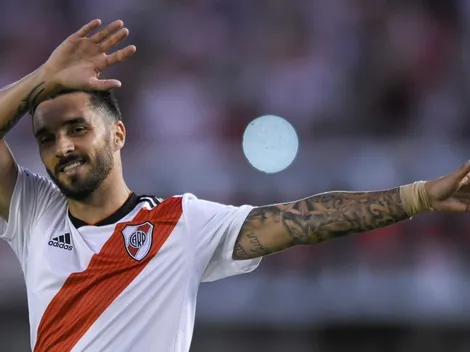 Scocco no pudo terminar el entrenamiento de River