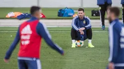 Foto de Lionel Messi, jugador de la Selección Argentina.