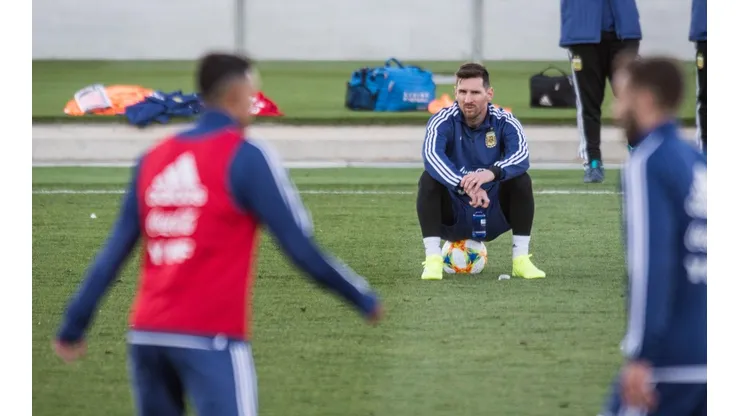 Foto de Lionel Messi, jugador de la Selección Argentina.