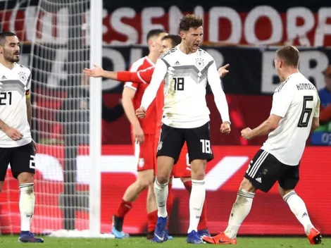 Alemania arañó un empate contra Serbia en el primer partido tras la renovación