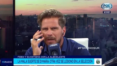 Vignolo abrió Fox Sports Radio y bancó a Di María a muerte: "Me da bronca"