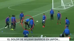 El doloroso accidente de Wilmar Barrios en el entrenamiento de la Selección de Colombia