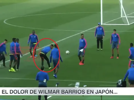 El doloroso accidente de Wilmar Barrios en el entrenamiento de la Selección de Colombia