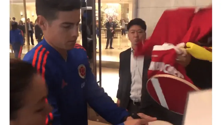 Como una estrella de rock: James Rodríguez enloquece a la gente de Japón