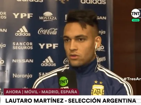 Lautaro Martínez contó que Messi está contento "con el cambio"