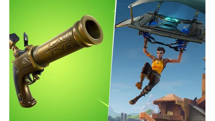 Como caer sin recibir daño en Fortnite con la nueva Pistola de Mecha
