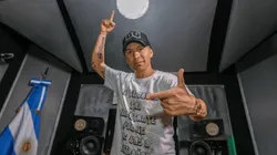 Foto de Pablo Lescano, cantante de Damas Gratis.