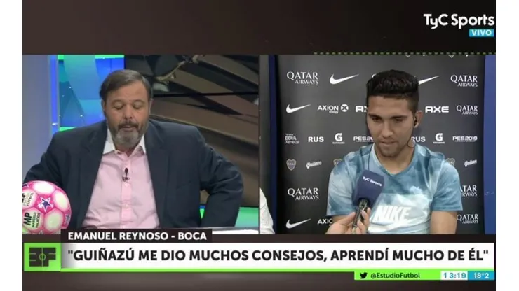 Está cada vez mejor: no solo juega bien, ahora Bebelo Reynoso cita a Riquelme para declarar