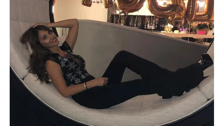 Foto de Antonella Roccuzzo, mujer de Lionel Messi.