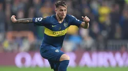 Julio Buffarini con la camiseta de Boca.