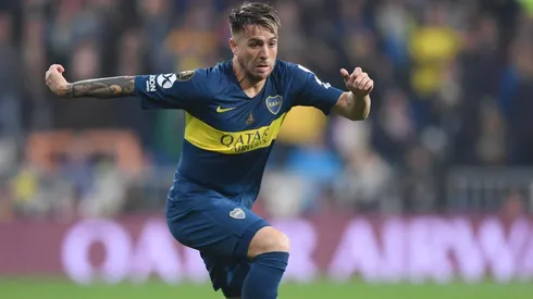 Julio Buffarini con la camiseta de Boca.