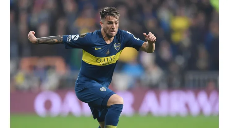 Julio Buffarini con la camiseta de Boca.