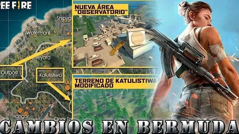 Free Fire: Cambios en el mapa de Bermuda