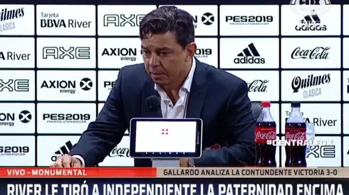 Le preguntaron por la reiterada ausencia de Ponzio y Gallardo fue fulminante con su respuesta