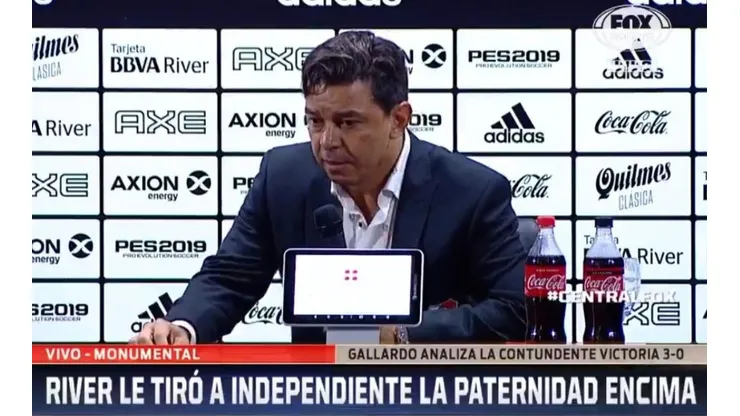 Le preguntaron por la reiterada ausencia de Ponzio y Gallardo fue fulminante con su respuesta