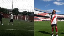 Es una genia: Sabrina Lugo, jugadora de River, le tiró un piropo a Ponzio que lo hizo reír a él y a Gallardo