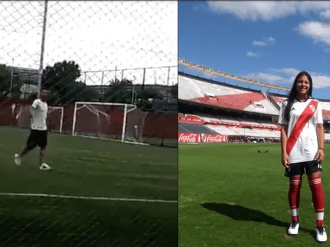 Es una genia: Sabrina Lugo, jugadora de River, le tiró un piropo a Ponzio que lo hizo reír a él y a Gallardo