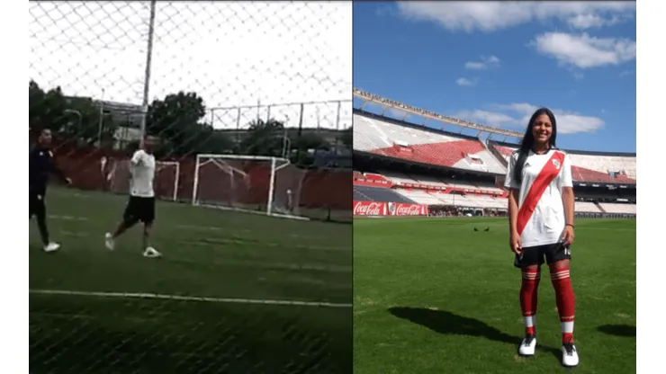 Es una genia: Sabrina Lugo, jugadora de River, le tiró un piropo a Ponzio que lo hizo reír a él y a Gallardo