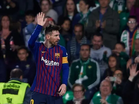 Messi agradeció a los hinchas del Betis por la ovación que se llevó tras su 'show'