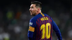 Lionel Messi en el partido ante Betis.