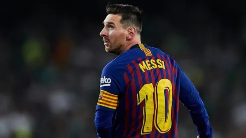 Lionel Messi en el partido ante Betis.