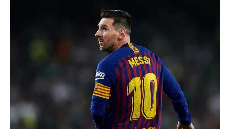 Lionel Messi en el partido ante Betis.