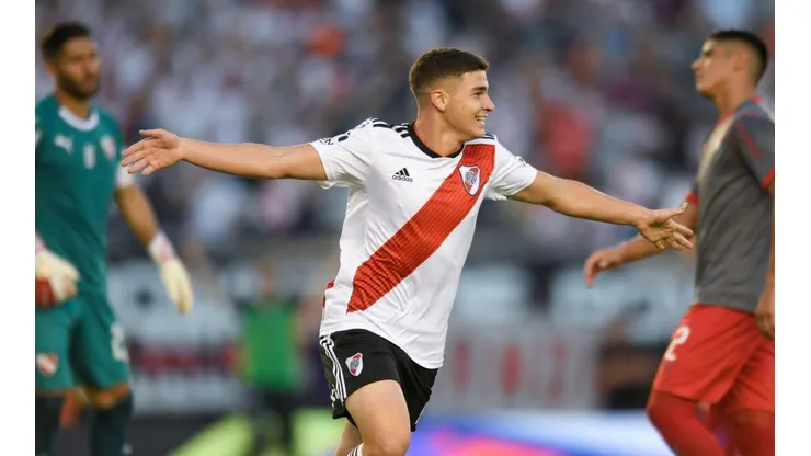 Julián Álvarez abrió la cuenta para River.
