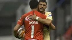 Marchesín y Guido Rodríguez siguen felices por ir a la Selección