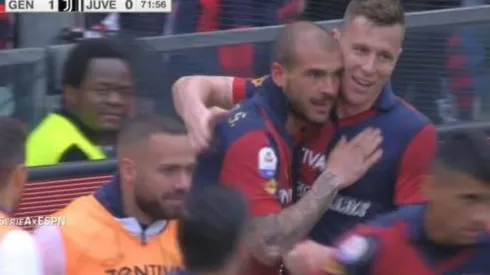 Un minuto después de debutar con Genoa, le pegó un mazazo a la Juventus