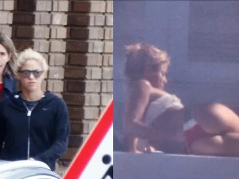 Filtraron fotos de Shakira tomando sol con un bikini que se prende fuego