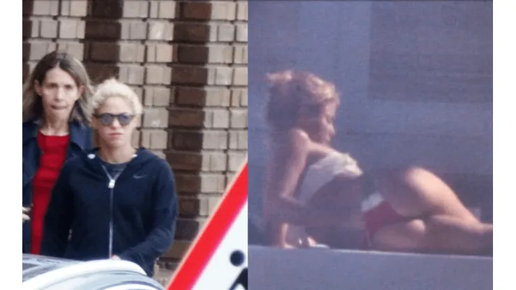 Filtraron fotos de Shakira tomando sol con un bikini que se prende fuego